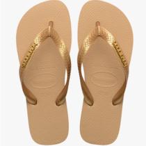 Chinelo Feminino Top Logo Metálico 0570 Havainas - Rose Escuro