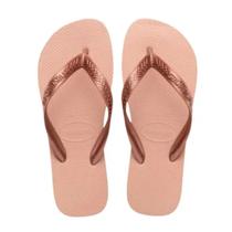 Chinelo Feminino Top Tiras Havainas - Rose Gold