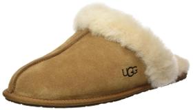 Chinelo feminino UGG Scuffette II em camurça castanha