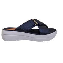 Chinelo Feminino USAFLEX Plataforma de Couro AM12002