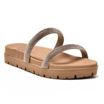 Chinelo Feminino Via Marte Tiras Strass 23-17218-01