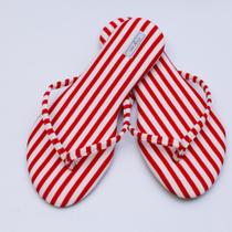 Chinelo Feminino Viz Charlotte 35/36 Listrado Vermelho e Branco Chinelo Feminino Viz Charlotte 35/36 Listrado Vermelho e Branco