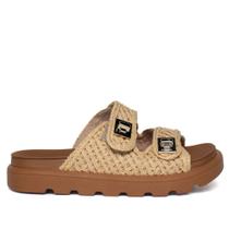 Chinelo Feminino Vizzano Flatform Tira Bege/Marrom Chinelo Feminino Vizzano Flatform Tira Bege/Marrom
