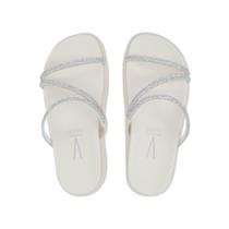 Chinelo Feminino Vizzano Papete Strass Branco - 6459