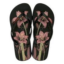 Chinelo feminno ipanema oasis 26571 desenhado confort flex