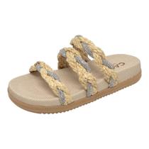 Chinelo Femino Slide Flatform Conforto Moderno Casual Cacci Chinelo Femino Slide Flatform Conforto Moderno Casual Cacci