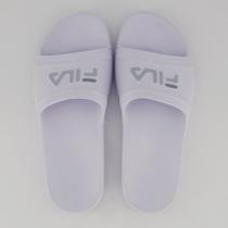 Chinelo Fila Drifter Sleek Slide Branco e Cinza Chinelo Fila Drifter Sleek Slide Branco e Cinza