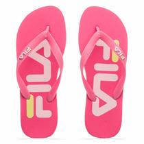 Chinelo Fila Fingers Unissex Rosa Dia a Dia Confortável Chinelo Fila Fingers Unissex Rosa Dia a Dia Confortável