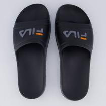 Chinelo Fila Sleek Preto e Cinza