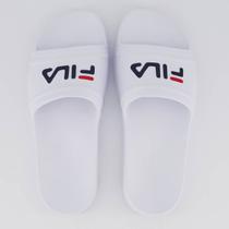 Chinelo Fila Sleek Slide Branco e Marinho Chinelo Fila Sleek Slide Branco e Marinho