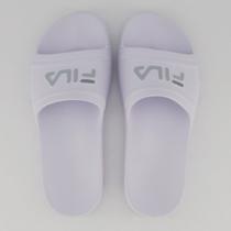 Chinelo Fila Sleek Slide Feminino Branco e Cinza