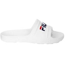 Chinelo Fila Sleek Slide Feminino - Branco e Vermelho Chinelo Fila Sleek Slide Feminino - Branco e Vermelho