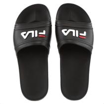 Chinelo Fila Sleek Slide Preto e Branco - Masculino