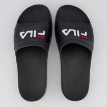 Chinelo Fila Sleek Slide Preto e Branco