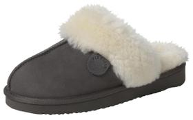 Chinelo Fireside da Dearfoams Sydney Shearling Cinza 7,5 - Fireside By Dearfoams Chinelo Fireside da Dearfoams Sydney Shearling Cinza 7,5 - Fireside By Dearfoams