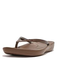 Chinelo FitFlop IQUSHION FLIP feminino, bronze, tamanho 8