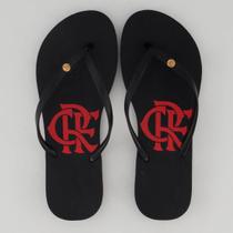 Chinelo Flamengo Basic Escudo Feminino Preto e Vermelho Chinelo Flamengo Basic Escudo Feminino Preto e Vermelho