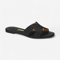 Chinelo Flat Vizzano Slide Rasteiro Preto Chinelo Flat Vizzano Slide Rasteiro Preto