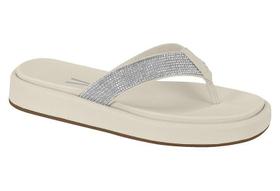 Chinelo Flatform Feminino Com Strass Vizzano