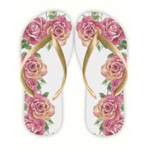 Chinelo Flores tons de rosa Fashionista