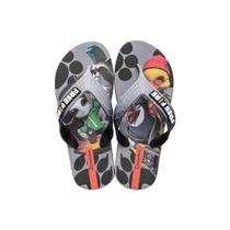 Chinelo Grendene Ipanema Free Fire Menino 26966 Cinza/Preto