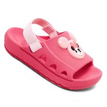 Chinelo Grendene Kids Slide Elástico Minnie Rosa