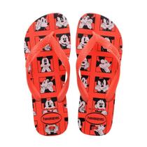 Chinelo Havaiana Infantil Masculina Mickey Vermelho Original