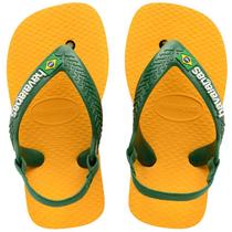 Chinelo Havaianas Baby Brasil Logo Infantil com Elástico Chinelo Havaianas Baby Brasil Logo Infantil com Elástico