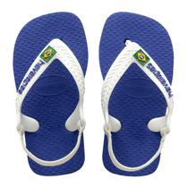 Chinelo Havaianas Baby Brasil Logo Infantil com Elástico