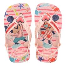 Chinelo Havaianas Baby Infantil Bebê Elástico Disney Menina Chinelo Havaianas Baby Infantil Bebê Elástico Disney Menina