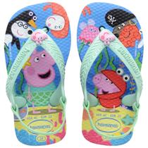 Chinelo Havaianas Baby Peppa Pig Azul Unissex