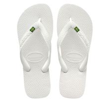 Chinelo Havaianas Bandeira Brasil Branco