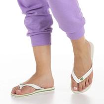 Chinelo Havaianas Bandeira do Brasil Branco Edicao Limitada Ortopédico Unissex Chinelo Havaianas Bandeira do Brasil Branco Edicao Limitada Ortopédico Unissex