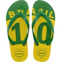 Chinelo Havaianas Brasil 10 Copa do Mundo Unissex