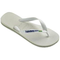 Chinelo Havaianas Brasil Bandeira Bandeirinha Logo Adulto Unissex
