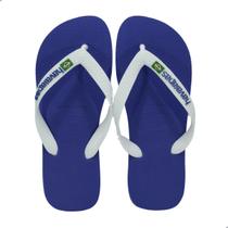 Chinelo Havaianas Brasil Logo-Azul Naval