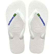 Chinelo Havaianas Brasil Logo Branco tam.41/42