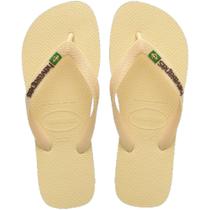 Chinelo Havaianas Brasil Logo - Buttercream Chinelo Havaianas Brasil Logo - Buttercream