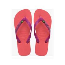 Chinelo Havaianas Brasil Logo Fc Coral