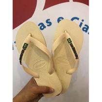Chinelo Havaianas Brasil logo Feminino Cor:ButtercreamTamanho:33 Chinelo Havaianas Brasil logo Feminino Cor:ButtercreamTamanho:33