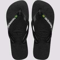 Chinelo Havaianas Brasil Logo Preto/Pto