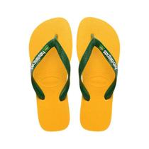 Chinelo Havaianas Brasil Logo Unissex Amarelo Verde Chinelo Havaianas Brasil Logo Unissex Amarelo Verde