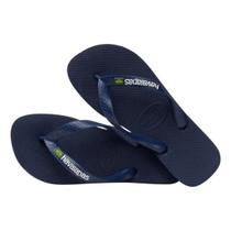 Chinelo Havaianas Brasil Logo Unissex Original Cor:Azul MarinhoTamanho:34