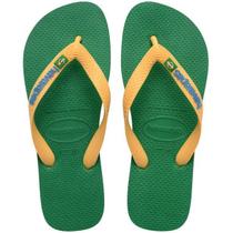 Chinelo havaianas brasil logo verde