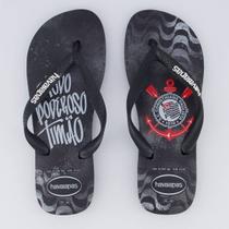 Chinelo Havaianas Corinthians Todo Poderoso Preto Chinelo Havaianas Corinthians Todo Poderoso Preto