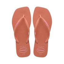 Chinelo Havaianas De Dedo Slim Logo Popup Rosa Clay