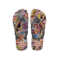 Chinelo Havaianas De Dedo Top Warner Class Cinza Aço