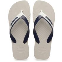 Chinelo Havaianas Dual anatômica confortável macio 6328 - Masculino Cor:Branco+AzulTamanho:45/46Gênero:Masculino Chinelo Havaianas Dual anatômica confortável macio 6328 - Masculino Cor:Branco+AzulTamanho:45/46Gênero:Masculino