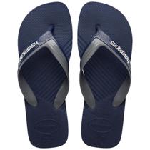 Chinelo Havaianas Dual Azul Marinho e Cinza Aço 37/38 Adulto