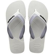 Chinelo Havaianas Dual Branco e Cinza 4145602